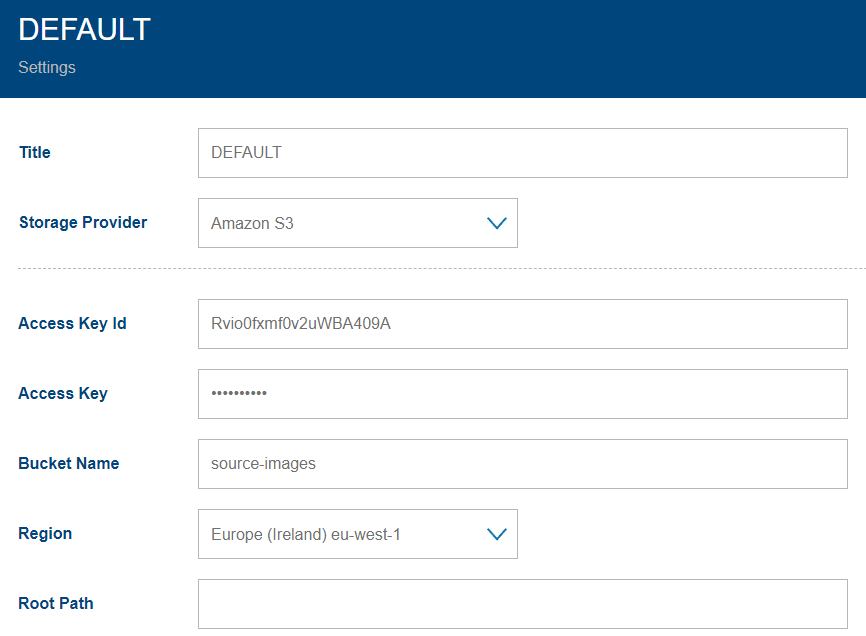 Example Acquisition Profile / AWS Acquisition Profile / AWS